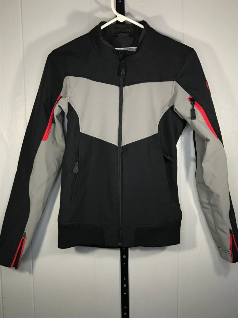 Slingshot Men's Driver Jacket Black Gray Red Polaris Size S Retail $150.